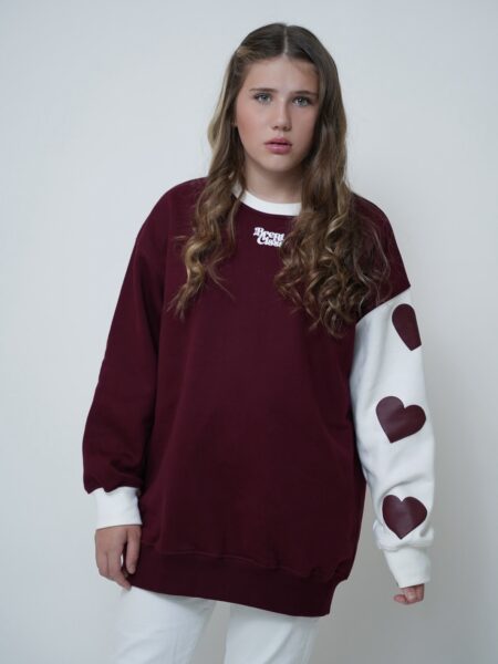 سويت شيرت عنّابي